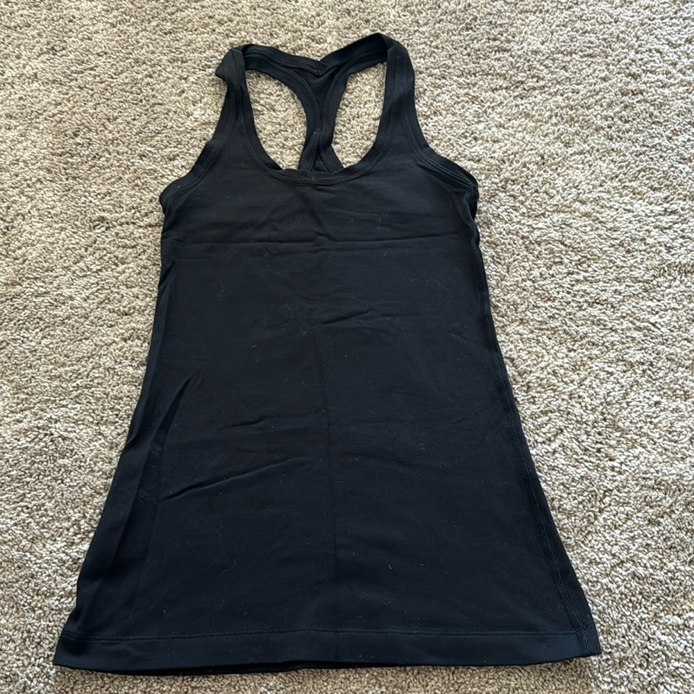 lululemon athletica Black Racerback Tank Top